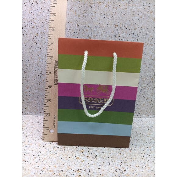 2009 Coach Striped Shopping Bag - Picture 1 of 4